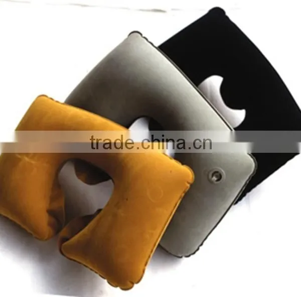 Hot Soft Travel Pillow U Shape Inflatable Neck Cushion Air Inflatable Car Sleep