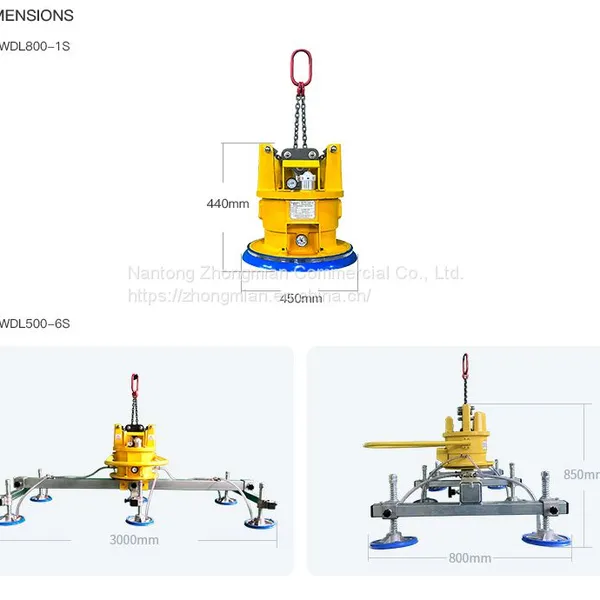 Unpowered Vacuum Lifter With Safety Loading 80KG, 300KG, 600KG, 800KG, 1T and CE photo-4