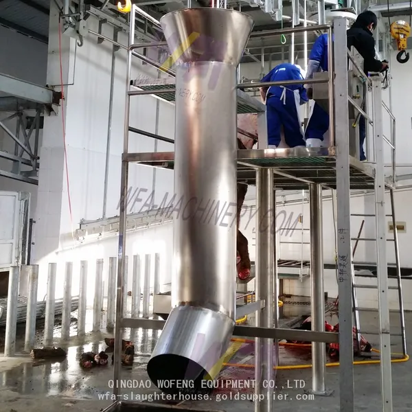 Made Of 304 Stainless Steel Cow Slaughter Machine Hooves Sliding Chute For Abattoir Equipment photo-2