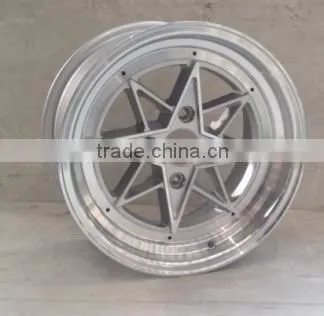Item TL0805 15x8.0 Wholesale Wheel Rim PCD 4x100 114.3 Silver MB Cast Wheel Fit for Replica Wheels photo-2