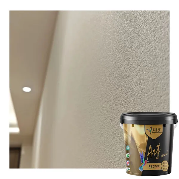 China Factory Blue Kingfisher Wall Texture Paint Beautiful High End Art Paint photo-5