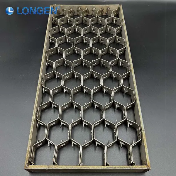 Honeycomb Steel Perforated Grid Refractory Furnace Lining Factory Customization 1mx2m Hexsteel photo-6