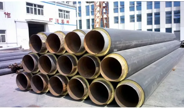 DN50‑DN1400 PU Pre‑insulated Steel Pipe HDPE Jacket Underground District Heating Thermal Insulation Pipe photo-3