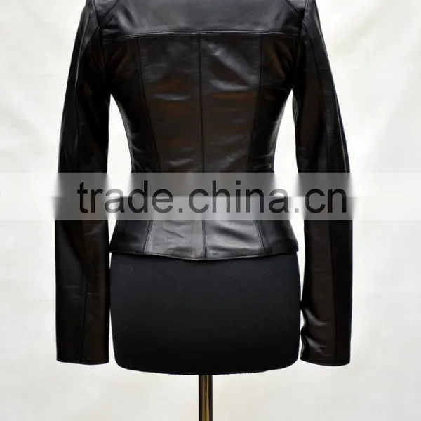 European Fashion Style Leather Jacket for Women photo-2