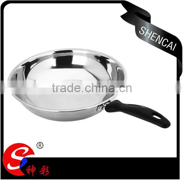 FDA LFGB SGS Stainless Steel Non Stick Frying Pan for House photo-4