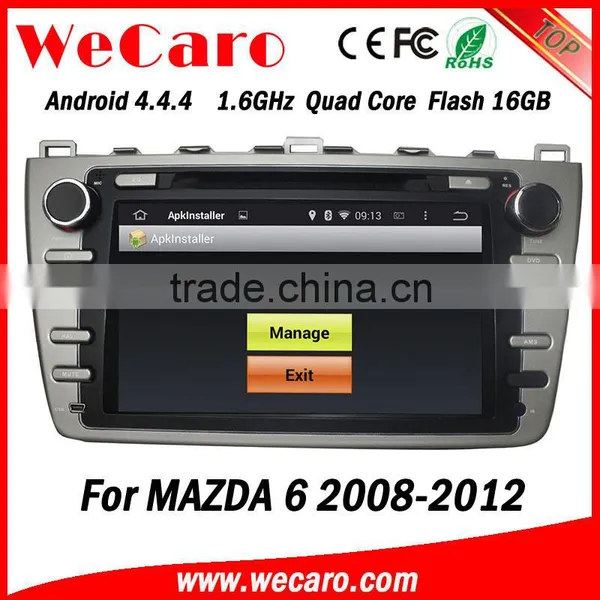 Wecaro in Dash Touch Screen Android 4.4.4 Car Gps Navigation Dvd Player for Mazda 6 Car Audio System 2008 -2012 photo-4