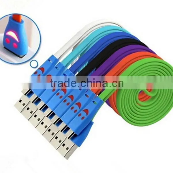 Hot Selling Slime V8 Data Cable With Led Light for Samsung photo-2