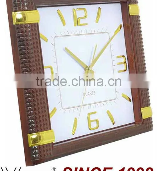 2014 New Design Wooden Quartz Wall Clock