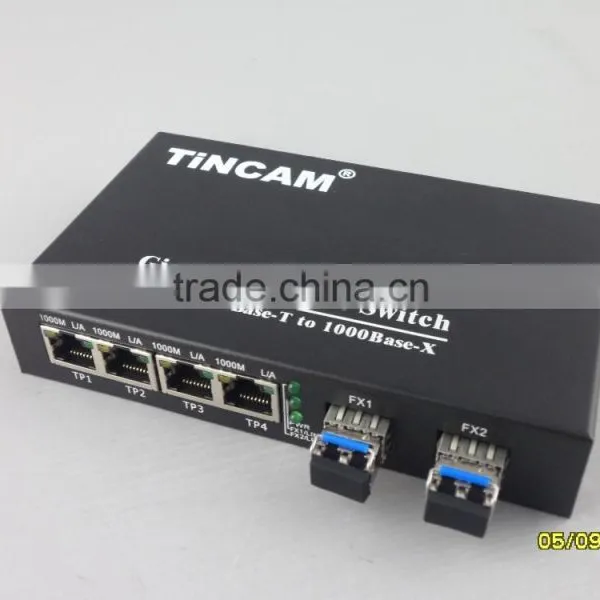 6-port Gigabit Sfp lc Dual Fiber Optical Switch photo-5
