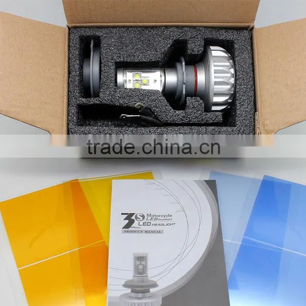 Fanless 3S LED Motorcycle Headlight Cr-e e h7 Led Headlight photo-5
