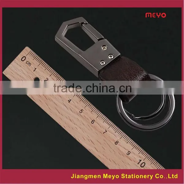2015 Novelty Hotel Advertising Gift Custom Modern Metal Genuine Leather Keychain MEYOKCB975 photo-6