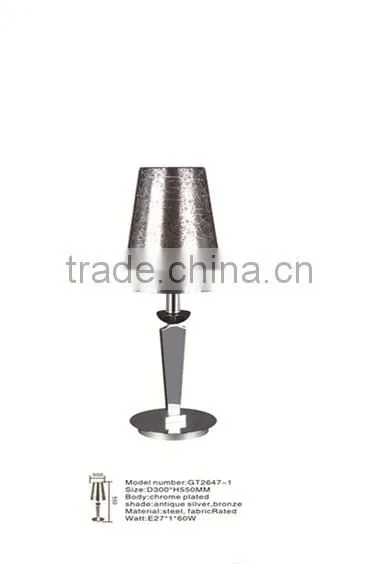 Classic Design Home Goods Table Lamps With Antique Silver and Bronze Shade