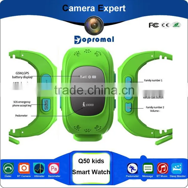 2016 Hot Sos Function Gps Kids Tracker Watch Smart ,Q50 Gps Tracker Watch Phone photo-2
