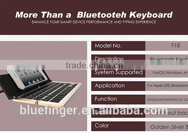 Folable Universal Bluetooth Keyboard for Windows/Android/IOStablets and Smart Phones With Stand