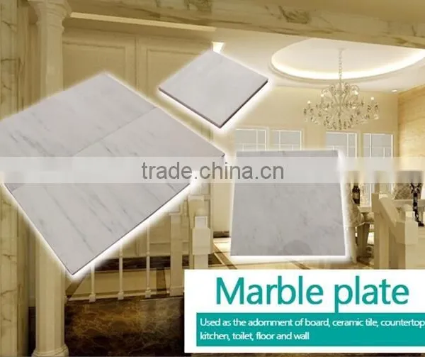 Wholesale Own Querry White Marble With Natural Exclusive Grain, Cheap Washable Durable Marble Plate photo-3