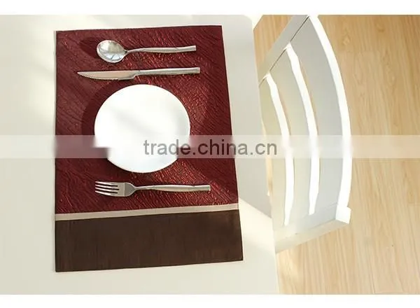 China Placemat Factory Waterproof Handmade Dinner Table Mat photo-3