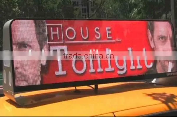 Creking 2015 New Price Taxi Led Display/ Led Taxi Top Advertising