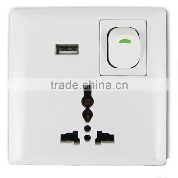 High Quality USB Wall Switch With Switch/USB Interface