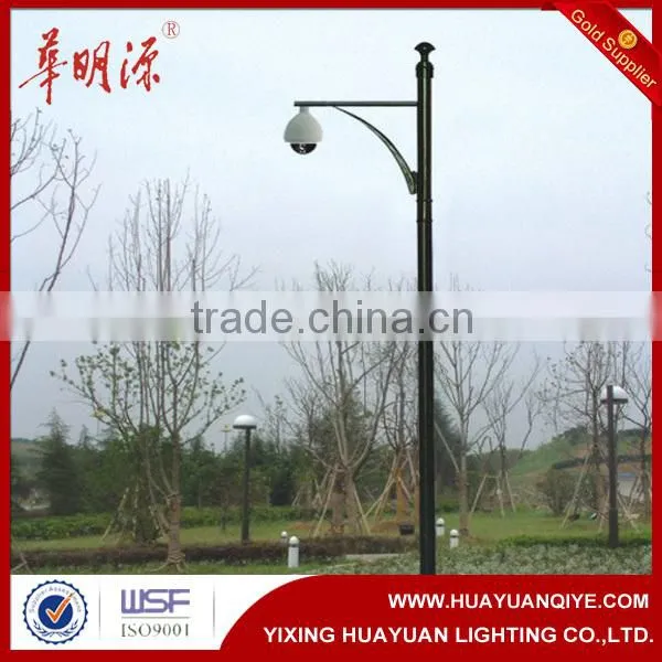 Outdoor Garden Application Steel Pole Camera Mounting System High Quality Steel Monitor Pole