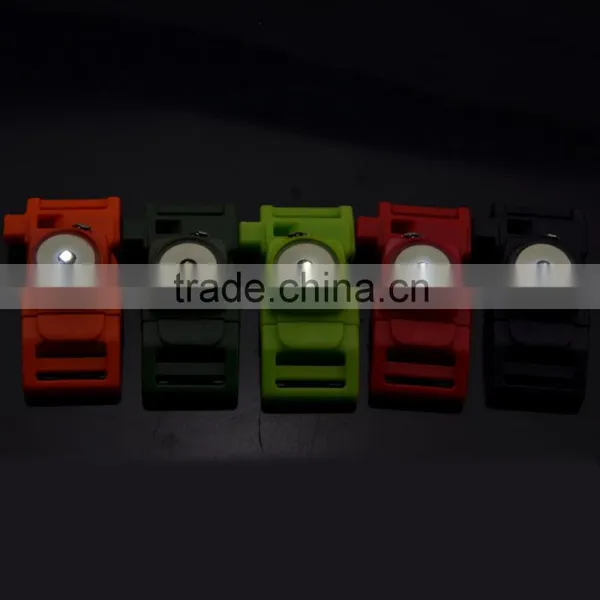 Wholesale Hot New 3/8 Side Quick Release Camo Plastic Flat Whistle Buckle for Paracord Bracelet photo-5