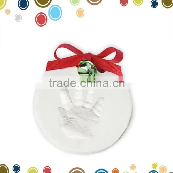 Christmas Decoration Baby Handprint Air Dry Clay