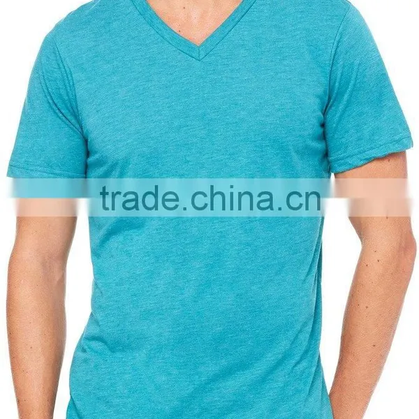GuangZhou Manufacturer Men v Neck Cheap Fashion Plain Custom t Shirts 1 Euro Wholesale Supplier's Choice photo-5