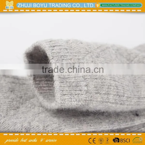 BY-161205 Warm Winter Thick Wool Mixture ANGORA Cashmere Casual Dress Socks photo-4
