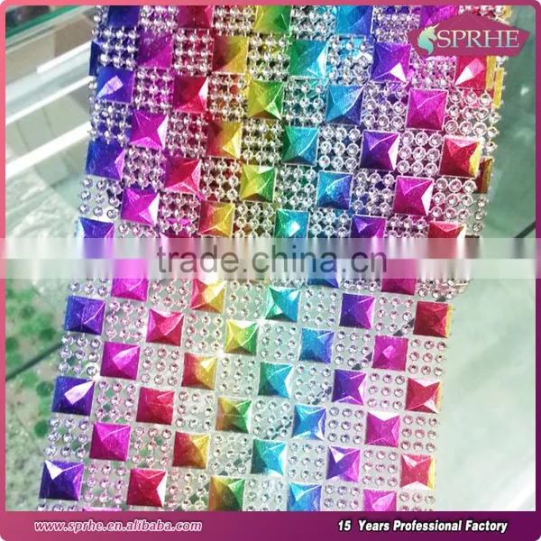 Gold Diamond Mesh Ribbon Wrap photo-5