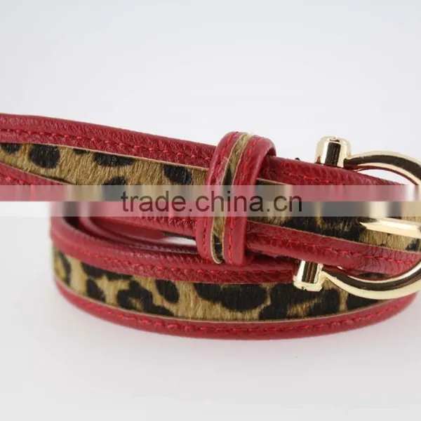 NEW Casual PU Belt for Fashion Dress With PU Faux Fur Leather China Factory Wasit Belt for Lady photo-2