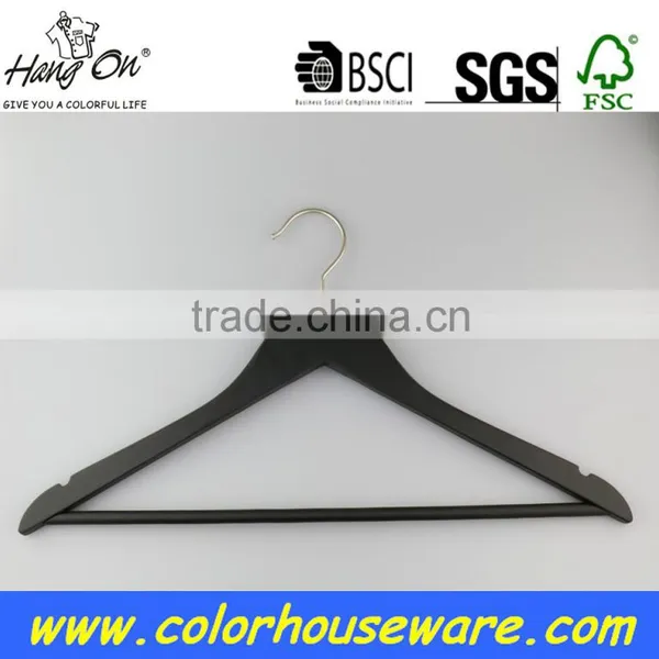 Black Wooden Hangers Luxury for Clothes photo-6