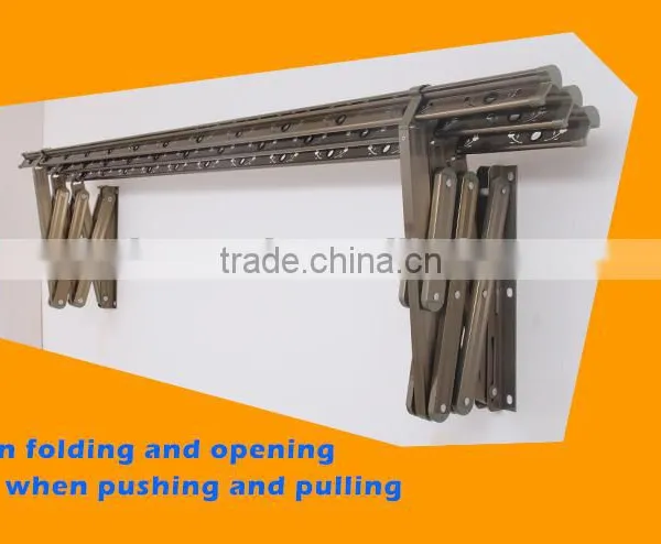 Aluminium Alloy Material Push-pull Wall Mounted Clothes Drying Rack photo-5