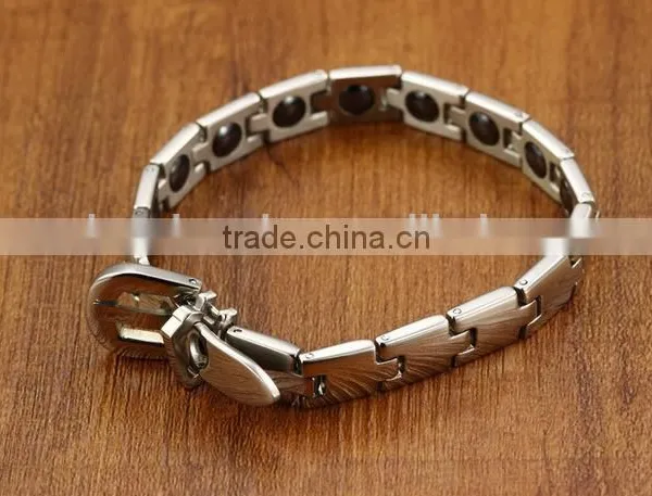 MT036 Fashionable Jewelry Bio Magnetc Energy Bracelet 316L Stainless Steel Bracelet photo-2