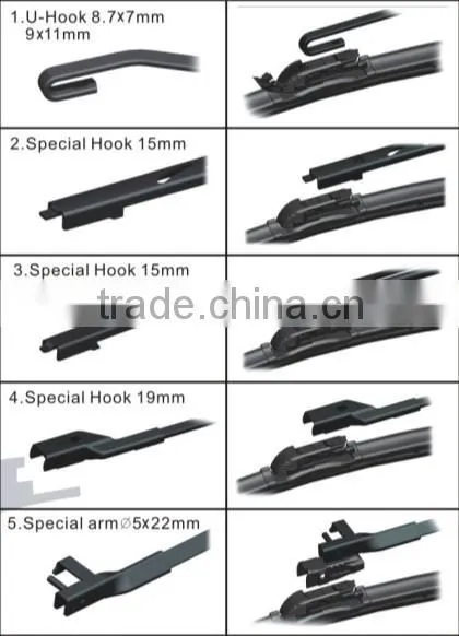 Car Auto Part Car Accessories Hybrid Multifunctional BV Windshield Wiper BladeT190 photo-2