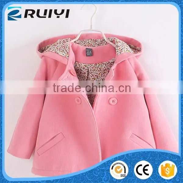 New Arrival Girls Man-made Fur Windbreaker Jacket