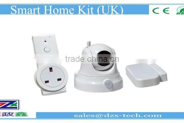 2016 Newest 2g/3g/4g Intelligent! Dzx G3 GSM Quad Band Wireless Doorbell Gsm Alarm System With Smoke Detector for Fire photo-6