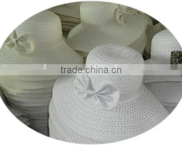 Latest Fashion Hotsale Big Brim Lady Hat Paper Straw Hat
