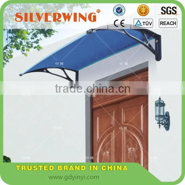 Environmental Friendly Rain Protect Door Canopy Awning Cover With Platic Awning Brackets and Polycarbonate Canopy photo-3