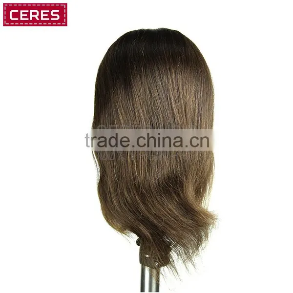 Professional Makeup 18-24 Inch Cheap 100% Human Hair Mannequin Head Training Head photo-3