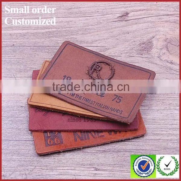 High Quality Woman Bags Genuine Leather Bag Patch Labels photo-2