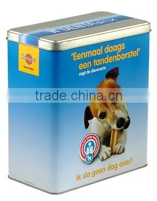 Wholesale Dog Pet Food Storage Tin Box Custom Safe Grade Metal Container Packing Tin Cans for Food Canning Quality Choice photo-2