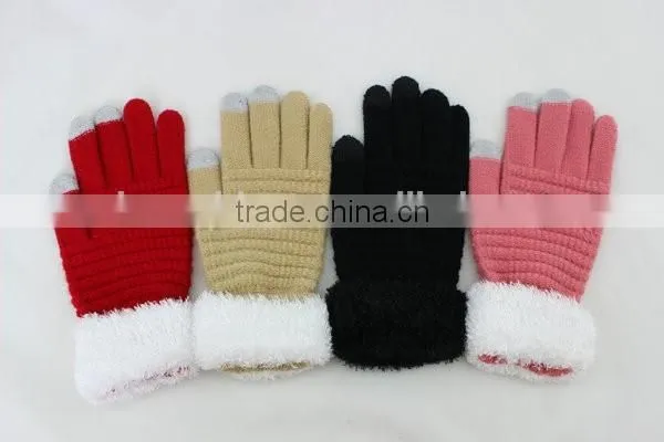 Winter Warm Touchscreen Glove With Three Conductive Fingertips for Smart Phone photo-5