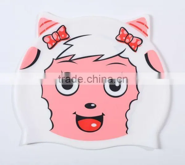 Printing Factory Price Design Your Own Swim Cap for Promotion High Quality Soft Swim Caps Silicon Swim Cap Promotional photo-2