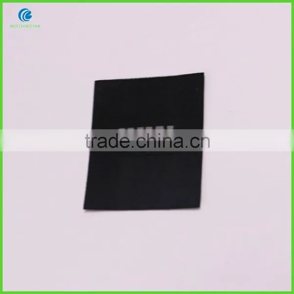 2016 High Density Damask Woven Label Center Fold Soft Material Black Main Label For Clothing photo-6
