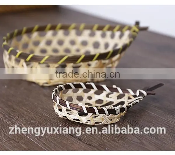Bamboo Woven Snacks Basket for Restaurant and Dining Room photo-5