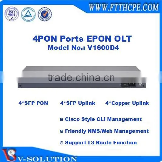 4 Ports EPON OLT Optical Line Terminal With Friendly NMS/Web Management and Cisco Style CLI Interface Support L3 Function photo-4