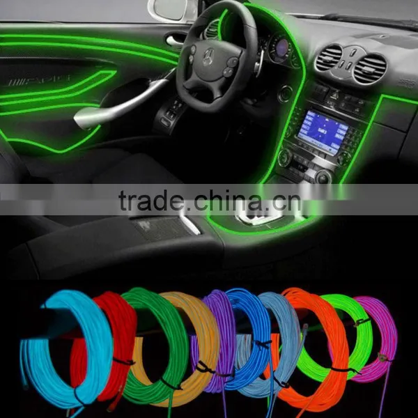 10 Colors Select Flexible Neon Light EL Wire Rope Tube White/Orange/Pink/Red/Yellow/Blue/Green/Lmeon/Indigo/Purple+Controller photo-5