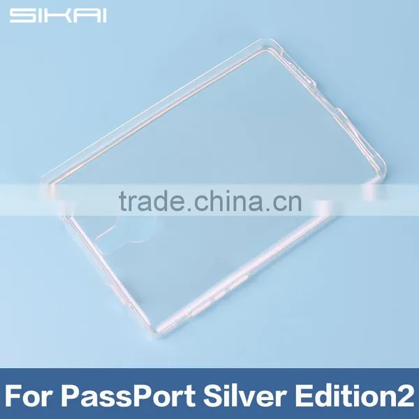 Clear Thin TPU PC Case for Blackberry Passport2 photo-6