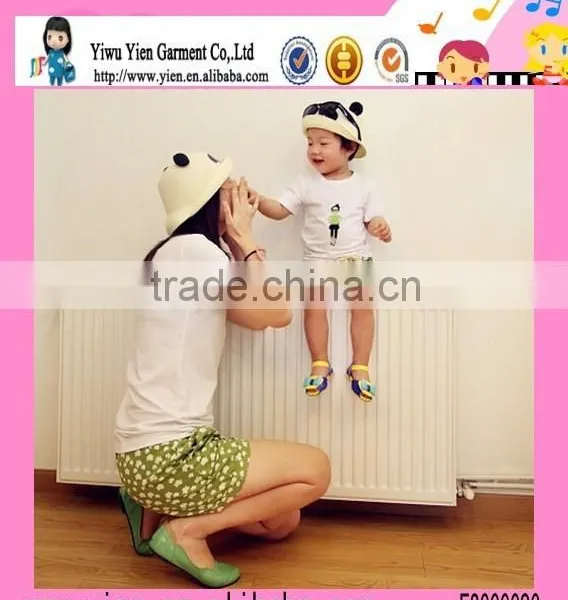 2015 Wholesale Strip Cotton Parents Children Clothes Factory Price Hot Summer Family Clothing Set photo-4