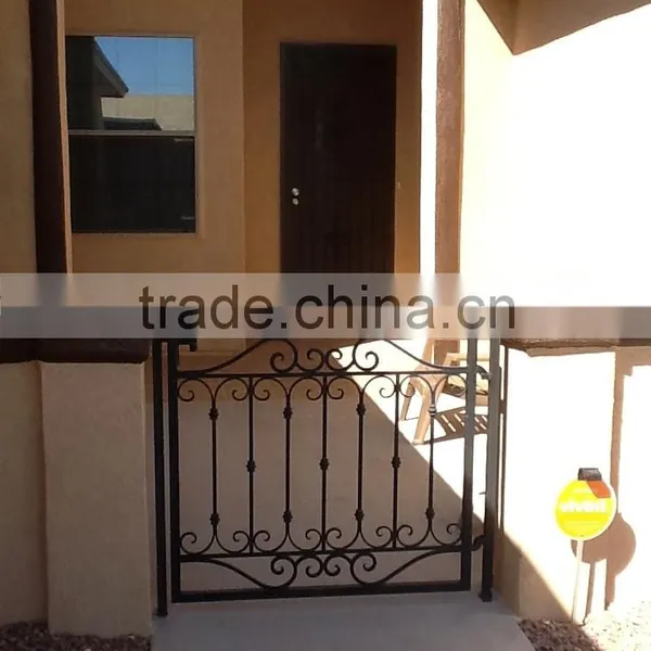 Iron Material and Swing Opening Pattern Entrance Wrought Iron Gate & Metal Gate photo-4