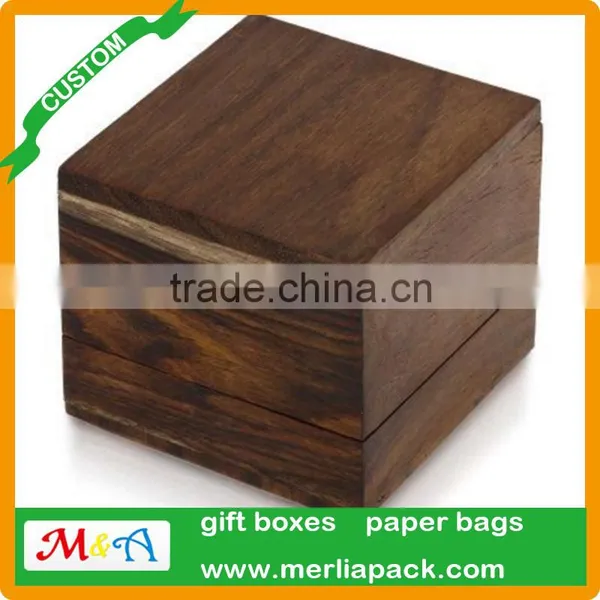 Personalized Laser Engraved Wood Ring Box Gifts for Wedding Bride Groom Hers Box photo-2